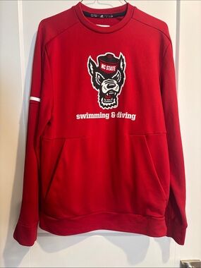 Adidas Men’s NC State Swimming and Diving crewneck sweatshirt Small